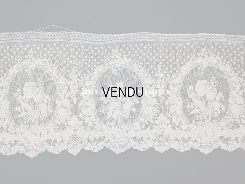 画像5: 19世紀 アンティーク  アランソンレース 幅広 1.3m　14cm幅　ミュージアムピース