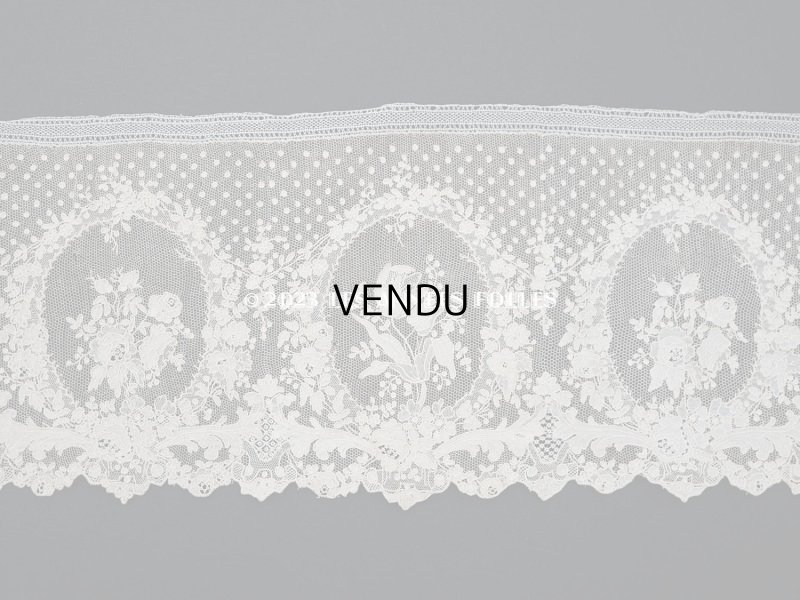 画像3: 19世紀 アンティーク  アランソンレース 幅広 1.3m　14cm幅　ミュージアムピース