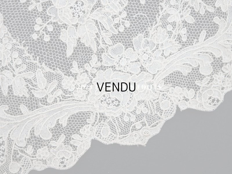 画像10: 19世紀 アンティーク  アランソンレース 幅広 1.3m　14cm幅　ミュージアムピース