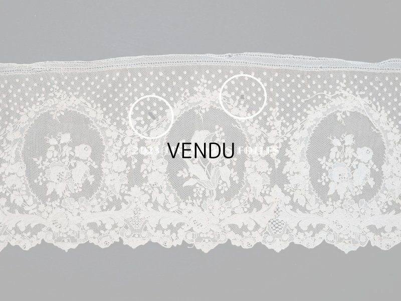 画像6: 19世紀 アンティーク  アランソンレース 幅広 1.3m　14cm幅　ミュージアムピース