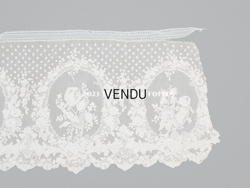 画像7: 19世紀 アンティーク  アランソンレース 幅広 1.3m　14cm幅　ミュージアムピース