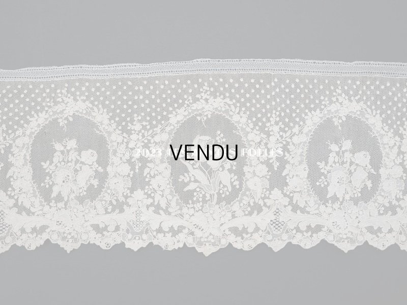 画像4: 19世紀 アンティーク  アランソンレース 幅広 1.3m　14cm幅　ミュージアムピース