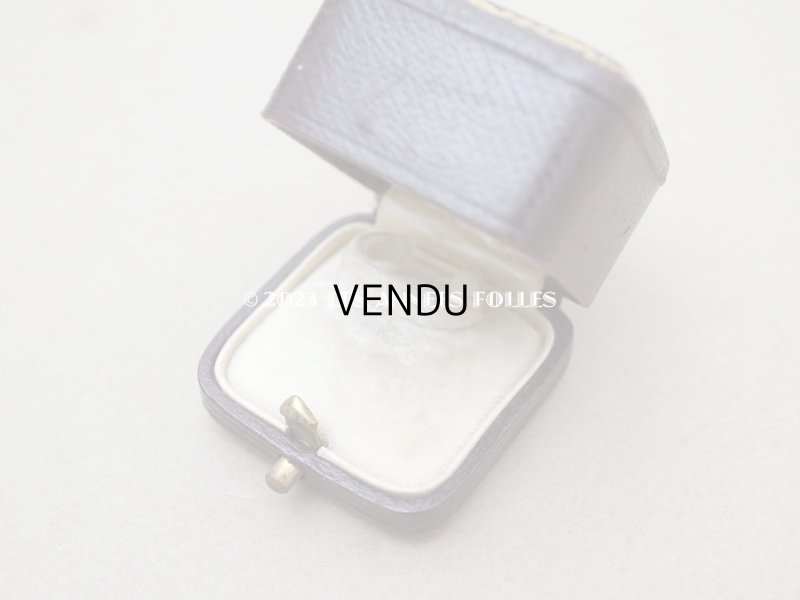 画像4: アンティーク 本革製 ジュエリーボックス 金彩入り ブラウン リングボックス