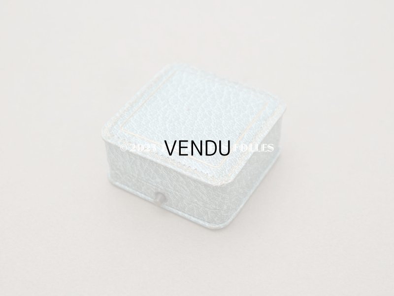 画像5: アンティーク ジュエリーボックス 金彩入り グレイッシュブルー