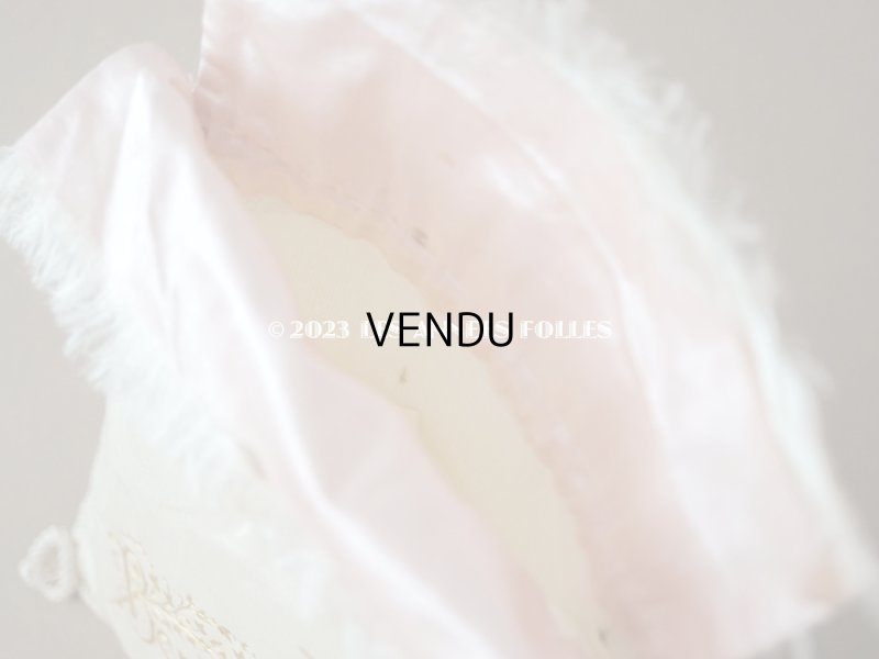 画像6: アンティーク お菓子袋  シルク製  BONBONS FINS