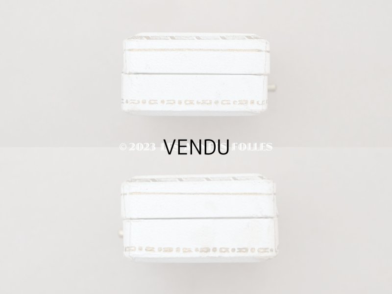 画像8: アンティーク ジュエリーボックス 金彩入り オフホワイト 