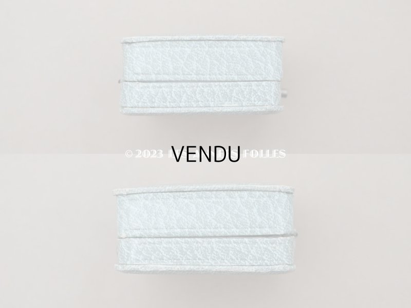 画像8: アンティーク ジュエリーボックス 金彩入り グレイッシュブルー