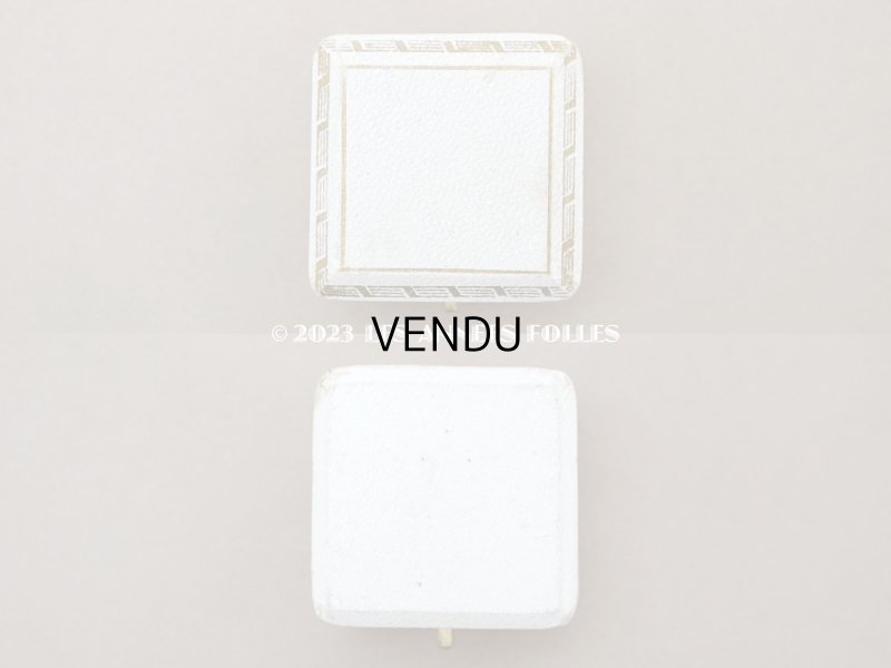 画像6: アンティーク ジュエリーボックス 金彩入り オフホワイト 