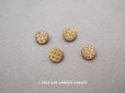 画像1: アンティーク 極小 メタルボタン ゴールド 6.5mm 2ピースのセット (1)