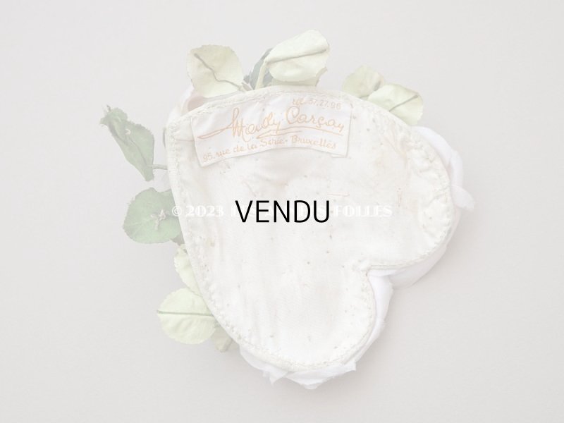 画像5: アンティーク パウダーピンクの薔薇の布花 クウォーターロゼット咲き ヘッドドレス 結婚式 婚約式