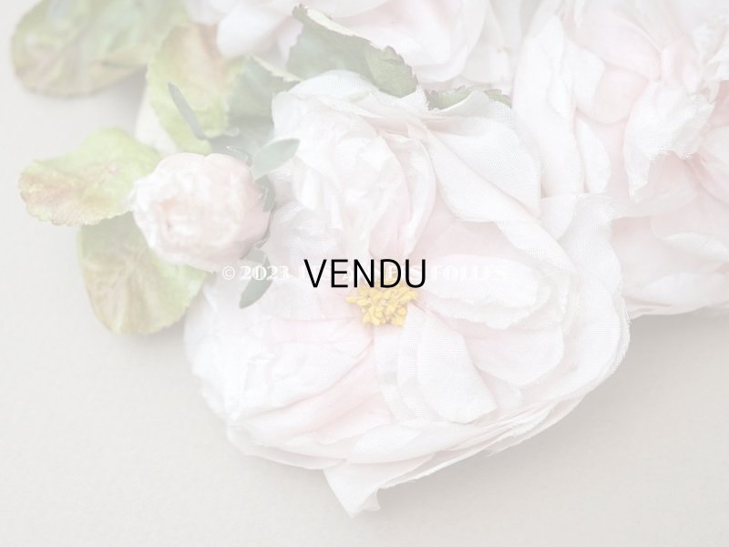 画像3: アンティーク パウダーピンクの薔薇の布花 クウォーターロゼット咲き ヘッドドレス 結婚式 婚約式