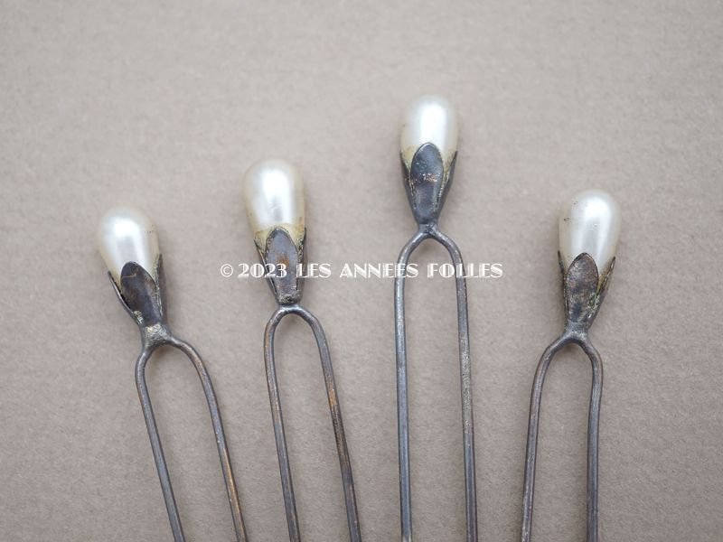 画像3: 1900年頃  アンティーク ウェディングヴェールのエパングルケース オフホワイト EPINGLES OVALES POUR VIOLES DE MARIEES