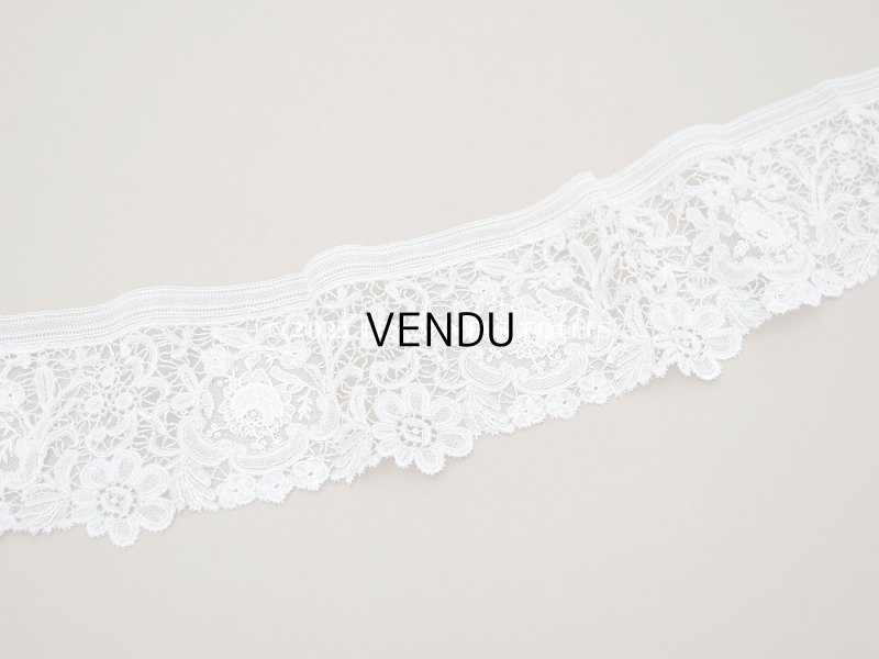 画像5: 19世紀　アンティーク デュシェスレース　＆ ポワン・ド・ローズ  1.02m　ブリュッセルミックス