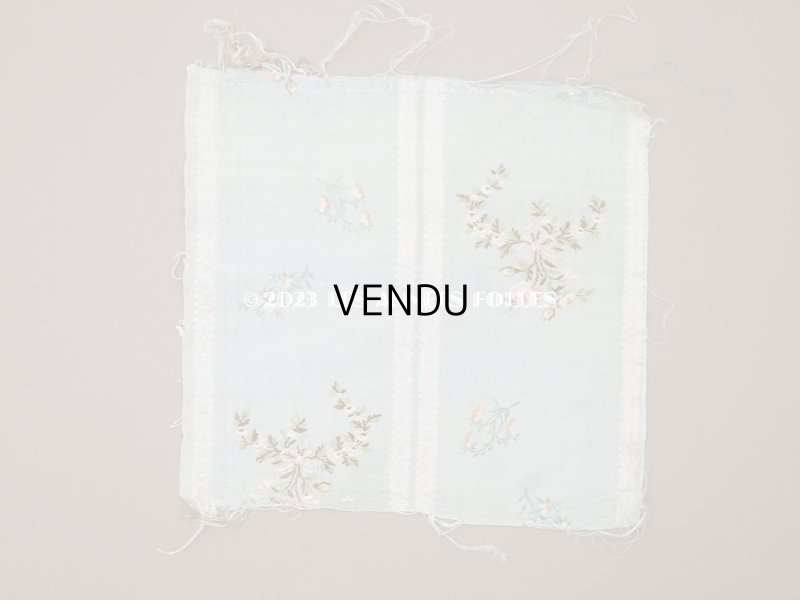 画像6: 18世紀 アンティーク 薔薇とリボンのガーランド　シルク製ファブリック 手刺繍 約1.8m 25cm幅