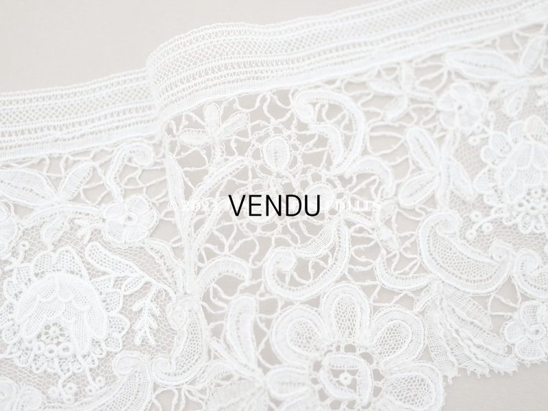 画像4: 19世紀　アンティーク デュシェスレース　＆ ポワン・ド・ローズ  1.02m　ブリュッセルミックス