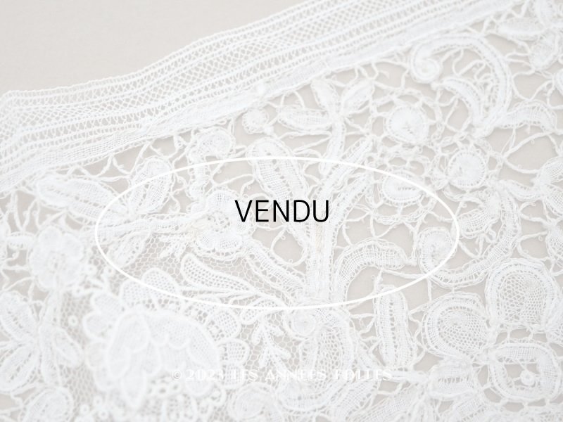 画像6: 19世紀　アンティーク デュシェスレース　＆ ポワン・ド・ローズ  1.02m　ブリュッセルミックス