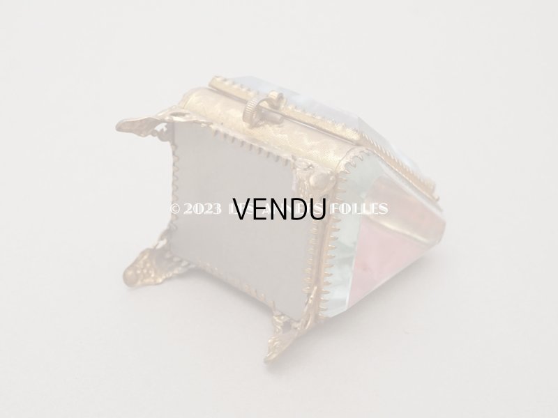 画像7: アンティーク 懐中時計 & ジュエリーボックス スモーキーレッドのシルク製クッション