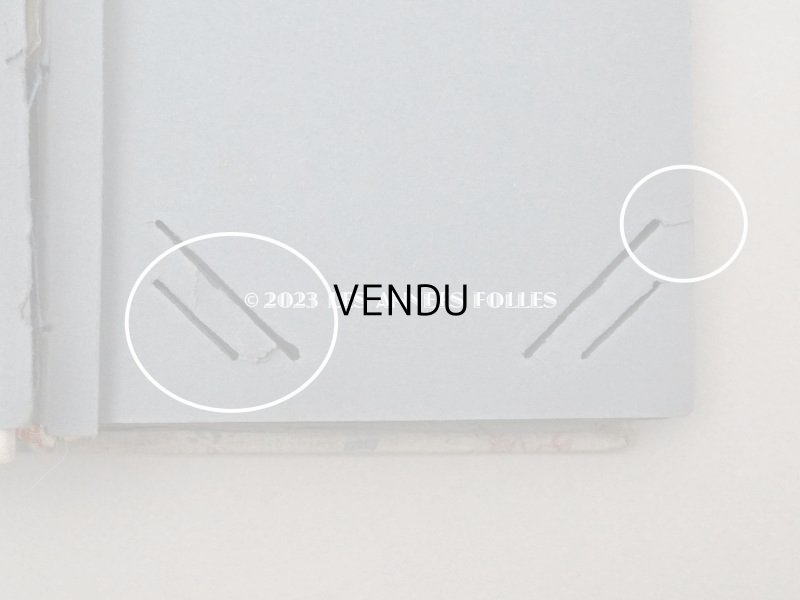 画像10: アンティーク アルバム ピンクの薔薇&水色のリボン