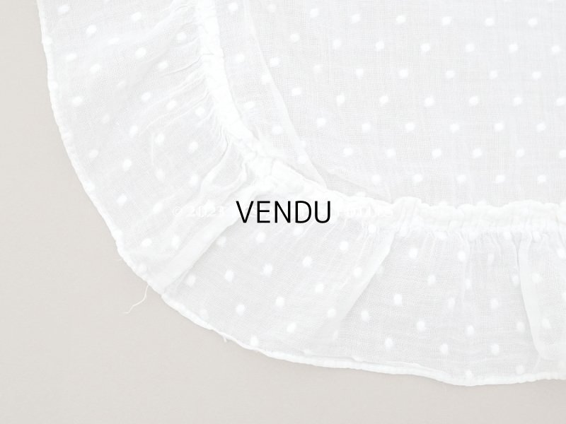 画像6: アンティーク  ドット刺繍入り コットン生地 150×60cm