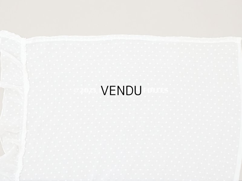 画像4: アンティーク  ドット刺繍入り コットン生地 150×60cm