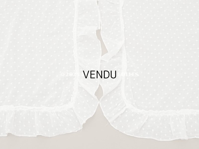 画像8: アンティーク  ドット刺繍入り コットン生地 150×60cm