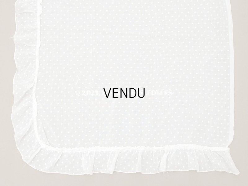 画像5: アンティーク  ドット刺繍入り コットン生地 150×60cm