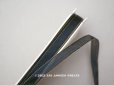 画像1: アンティーク シルクオーガンジーのリボン 金糸の縁取り 黒 50m  (1)