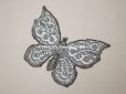 画像2: 19世紀末 アンティーク 蝶のレースモチーフ 花模様 (2)