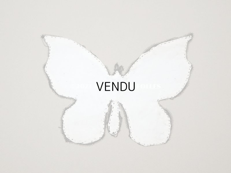 画像6: 19世紀末 アンティーク 蝶のレースモチーフ 花模様