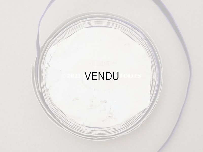 画像5: 19世紀 アンティーク 極細  シルク製リボン10m 5mm幅 黒＆紫 