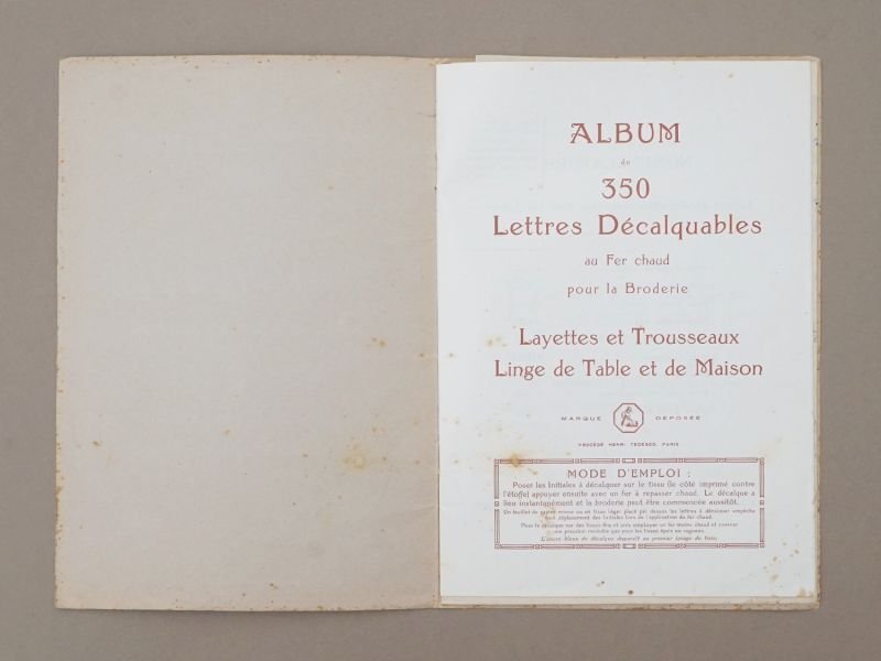 画像3: アンティーク  イニシャル刺繍図案 【 S 】 アイロンプリントシート付き MES INITIALES