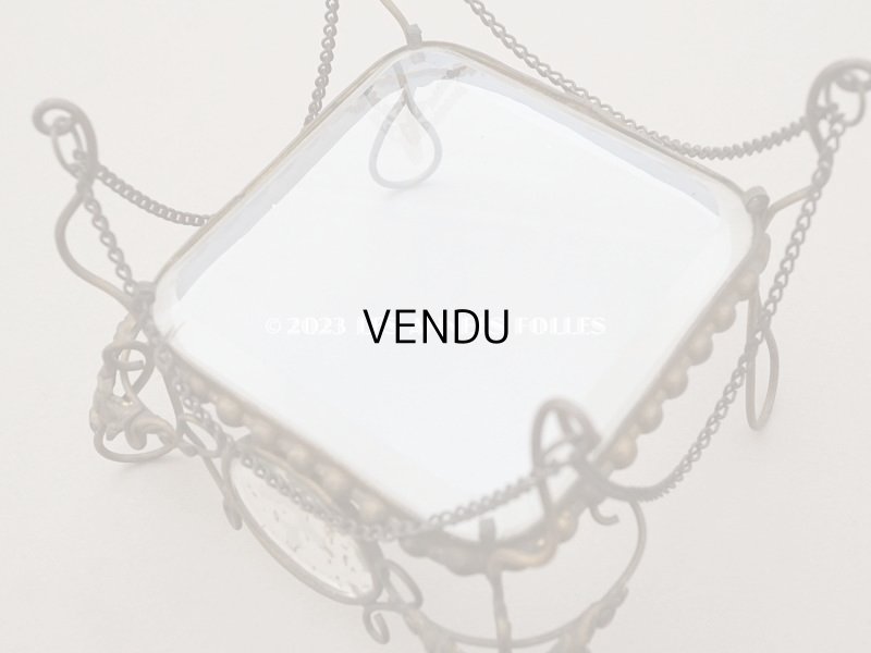 画像4: 19世紀末 アンティーク マリアージュの台座 ガラス＆メタル 結婚式