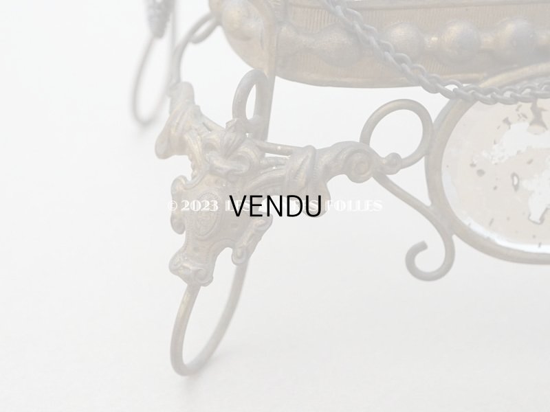 画像7: 19世紀末 アンティーク マリアージュの台座 ガラス＆メタル 結婚式