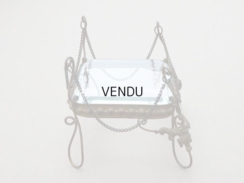 画像10: 19世紀末 アンティーク マリアージュの台座 ガラス＆メタル 結婚式