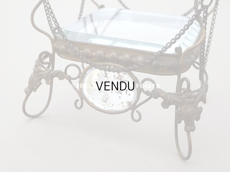 画像5: 19世紀末 アンティーク マリアージュの台座 ガラス＆メタル 結婚式