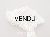 アンティークバテム用　レース&シルクリボン使いのボネ ベビー用ボネ