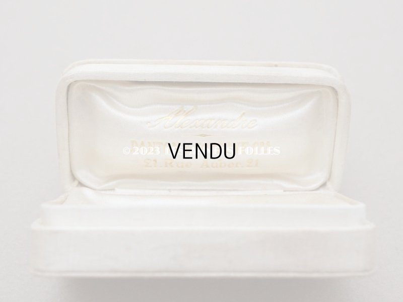 画像4: 1900年頃 アンティーク  シルクサテンのジュエリーボックス  オフホワイト