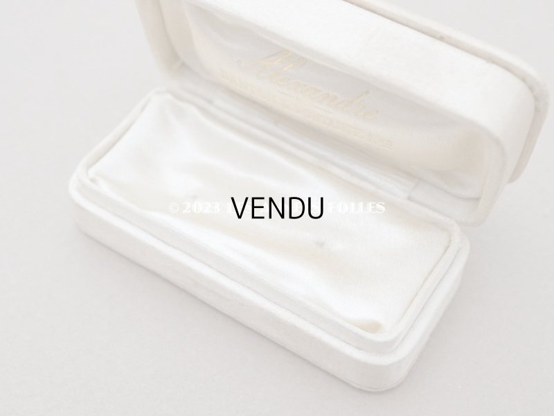 画像5: 1900年頃 アンティーク  シルクサテンのジュエリーボックス  オフホワイト