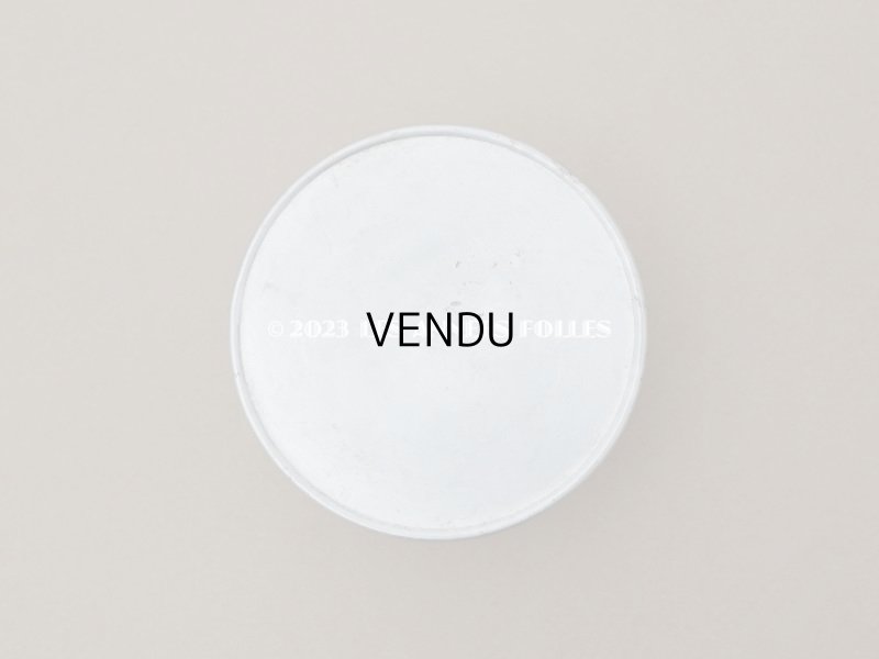 画像4: アンティーク アルミ製 マーガレット パウダーボックス 