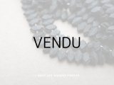 アンティーク 極小 マットな黒 フレンチジェット カット入りビーズ 2.5×5mm 