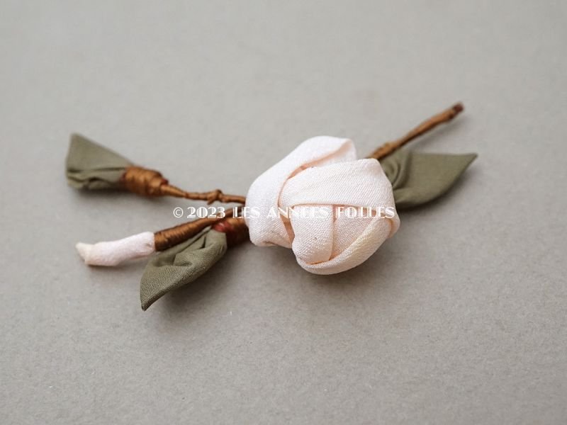 画像6: アンティーク 淡いピンクの薔薇のロココモチーフ