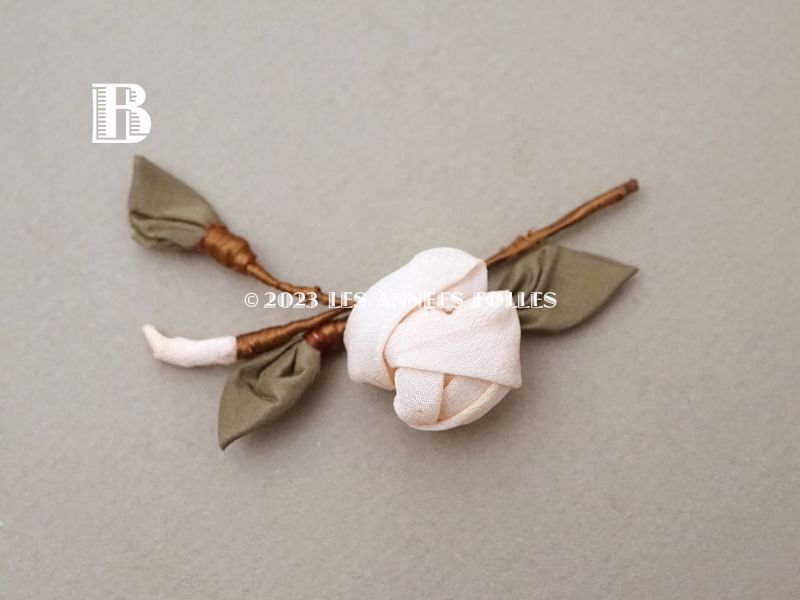 画像5: アンティーク 淡いピンクの薔薇のロココモチーフ