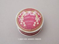 アンティーク パウダーボックス POUDRE DE RIZ リボン＆花のリース - SAUZE FRERES PARIS -