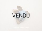 アンティーク 薔薇のロココモチーフ スモーキーブルー