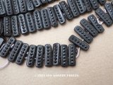 アンティーク フレンチジェットのビーズ 5×14mm 