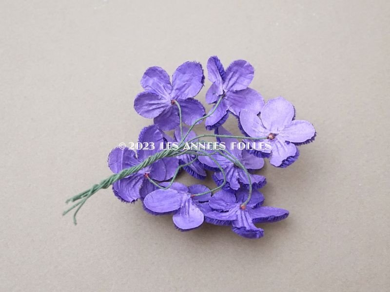画像4: アンティーク ベルベットの菫の布花　