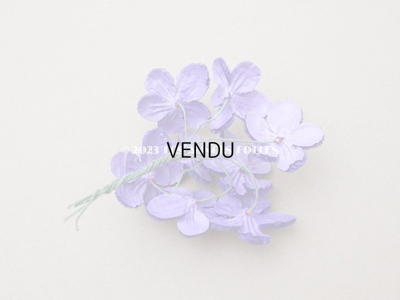 画像4: ＊蚤の市＊アンティーク ベルベットの菫の布花　
