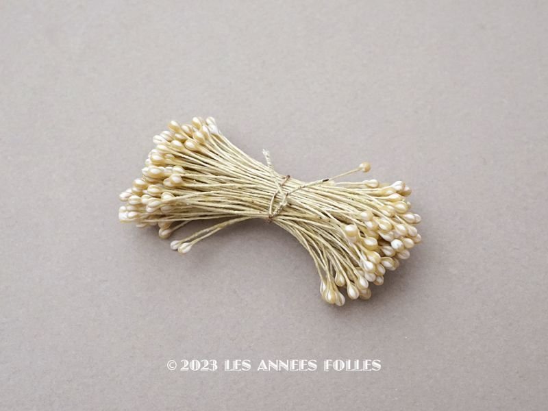 画像1: アンティーク ペップ 花芯 マーブル カーキベージュ　ライラックの布花用 100ピース