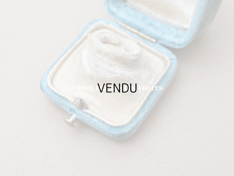 画像9: 19世紀 アンティーク リングボックス イニシャル入り　ブルーのベルベット ジュエリーボックス 