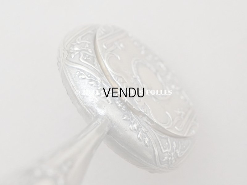 画像6: 1900年頃　アンティーク ミラー型 パウダーケース ロカイユ装飾